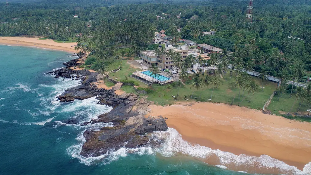 South-coast coastline from the air